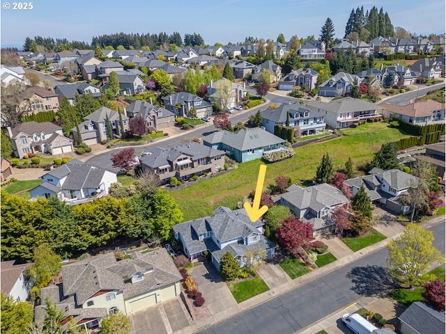 aerial perspective of suburban area