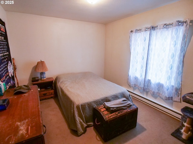 154 N 5th St, Saint Helens, OR 97051 - bedroom with a baseboard radiator and carpet