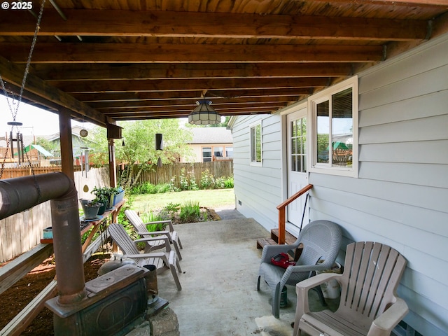 154 N 5th St, Saint Helens, OR 97051 - fenced backyard with a patio