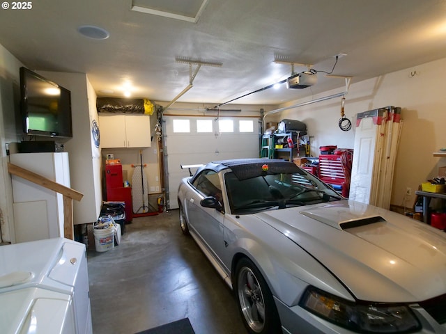 154 N 5th St, Saint Helens, OR 97051 - garage featuring a garage door opener
