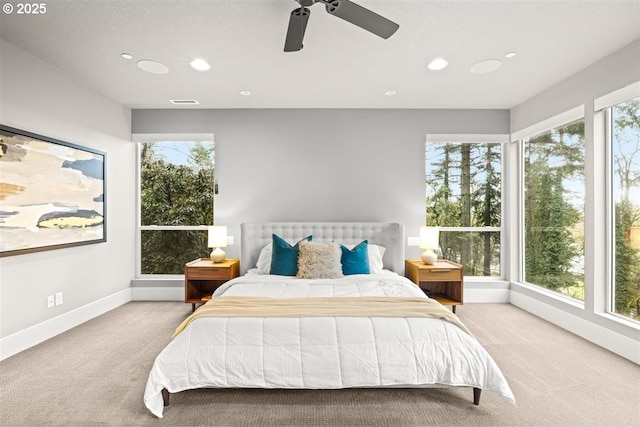 2193 NE 3rd Ave, Camas, WA 98607 - carpeted bedroom featuring recessed lighting and ceiling fan