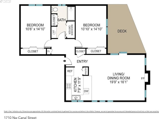 1710 NW Canal St, Waldport, OR 97394 - floor plan