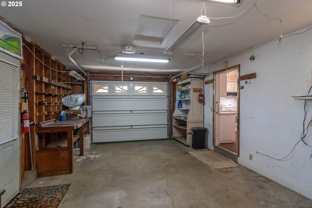 garage featuring washer / clothes dryer