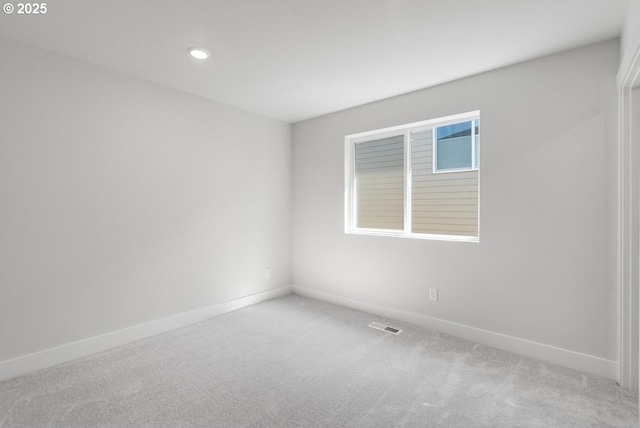 7864 NW Eleanor Ave, Portland, OR 97229 - carpeted empty room with recessed lighting, visible vents, and baseboards