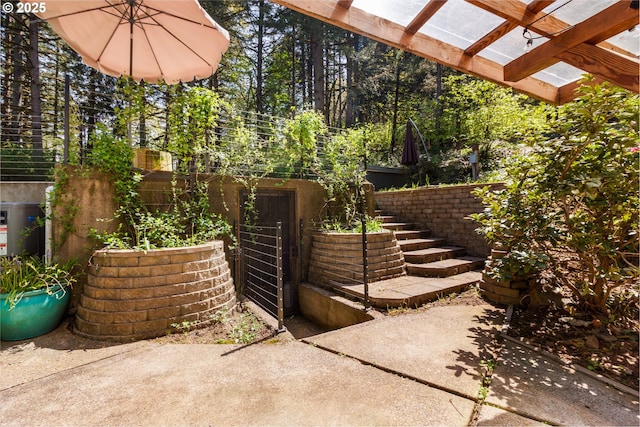 29536 Simmons Rd, Eugene, OR 97405 - view of patio with a pergola
