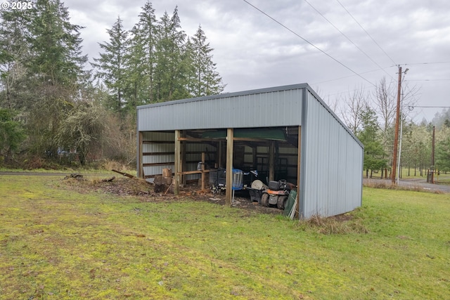 29536 Simmons Rd, Eugene, OR 97405 - view of pole building with a yard