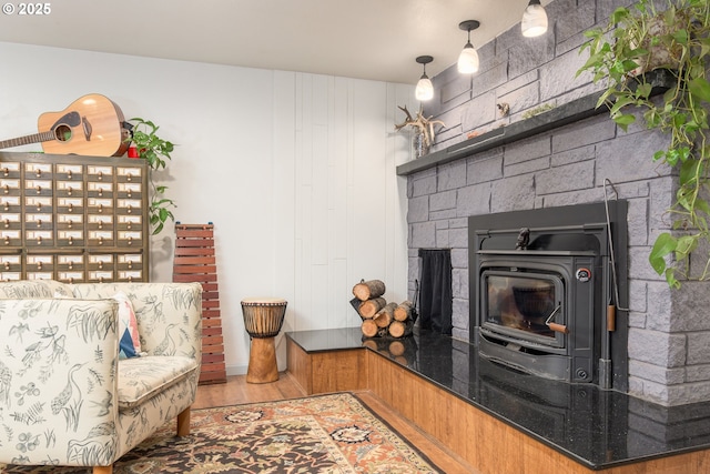 interior space featuring wood finished floors