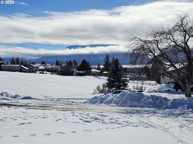 view of mountain feature