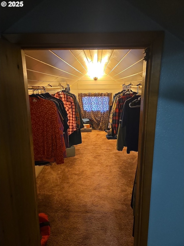 160 NW Logan Dr, Hermiston, OR 97838 - walk in closet featuring carpet and lofted ceiling