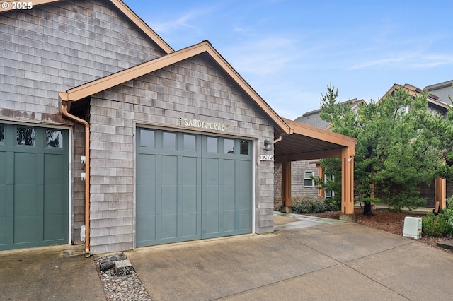 exterior space with driveway