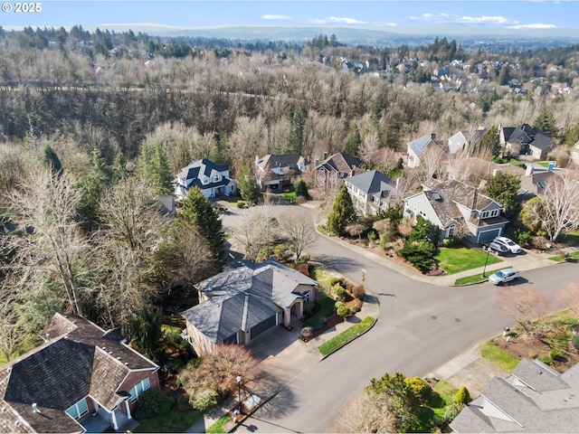 drone / aerial view featuring a residential view
