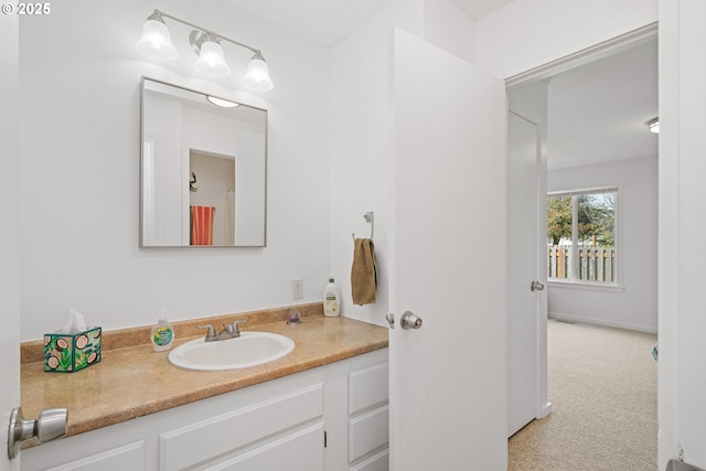 bathroom featuring vanity