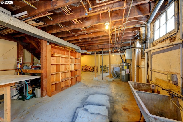 1203 SE 53rd Ave, Portland, OR 97215 - basement featuring electric water heater
