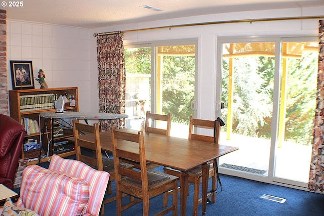 1056 NE Orchard Dr, Myrtle Creek, OR 97457 - carpeted dining area with tile walls
