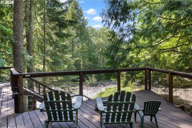 70198 E Barlow Trail Rd, Rhododendron, OR 97049 - wooden deck with outdoor dining area