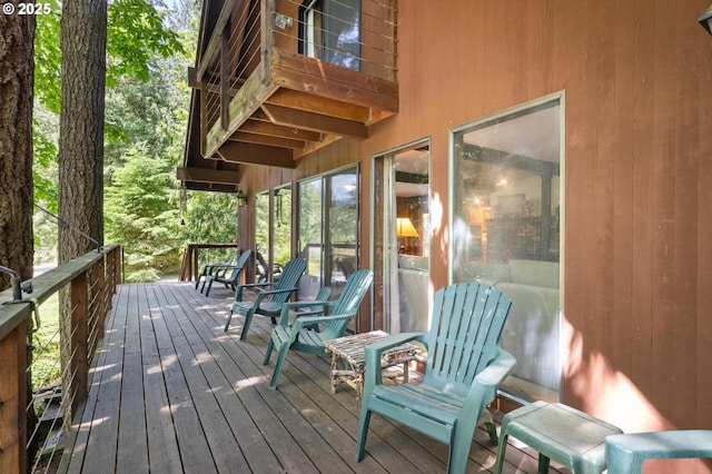 70198 E Barlow Trail Rd, Rhododendron, OR 97049 - view of wooden deck