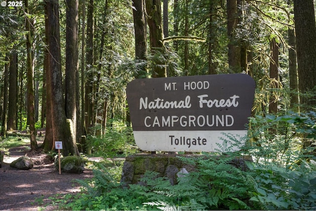 70198 E Barlow Trail Rd, Rhododendron, OR 97049 - community sign featuring a view of trees