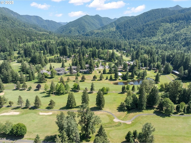 70198 E Barlow Trail Rd, Rhododendron, OR 97049 - bird's eye view of a water and mountain view and a golf club