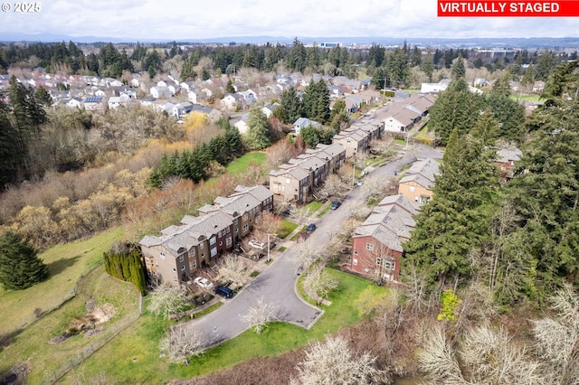 bird's eye view featuring a residential view