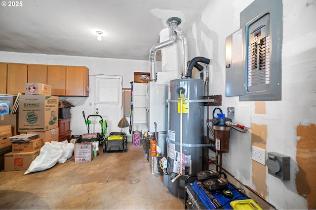 440 S Cascade Dr, Woodburn, OR 97071 - utility room featuring secured water heater and electric panel