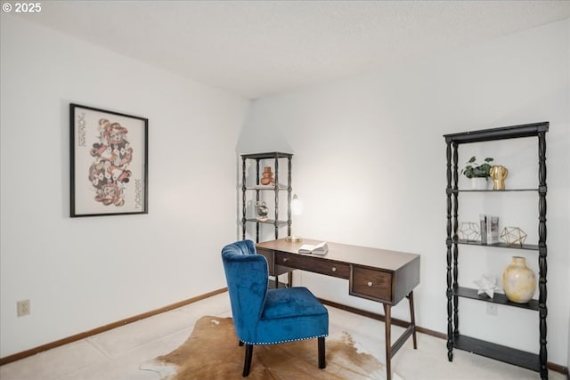 office with baseboards