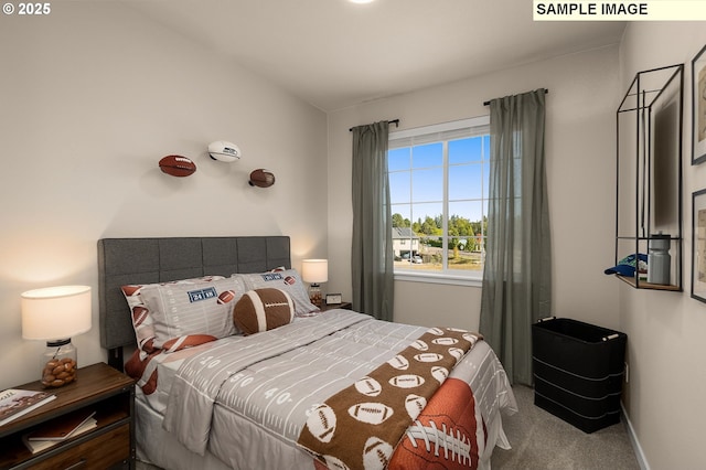 bedroom featuring carpet flooring