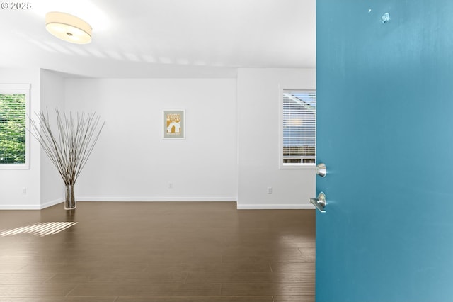 3963 N Montana Ave Unit 1, Portland, OR 97227 - unfurnished room featuring dark wood-style flooring and baseboards