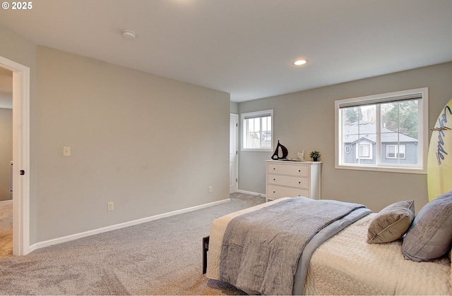 bedroom with carpet flooring