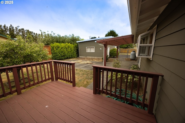 745 N 8th St, Lakeside, OR 97449 - wooden terrace with a patio area
