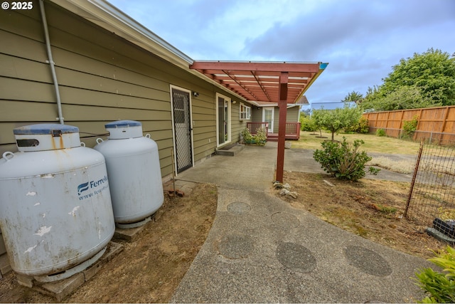 745 N 8th St, Lakeside, OR 97449 - view of patio featuring a pergola