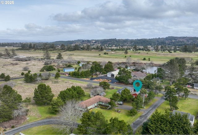 bird's eye view featuring a rural view