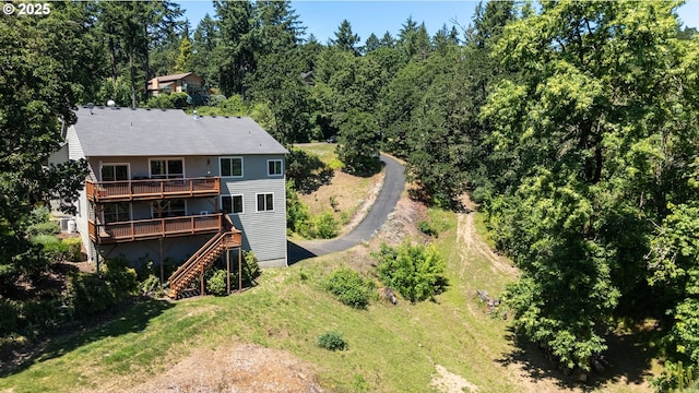 862 NW Edgewood Pl, Albany, OR 97321 - view from above of property