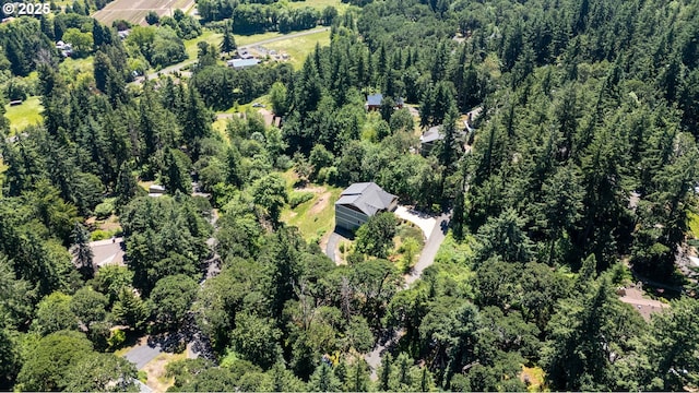 862 NW Edgewood Pl, Albany, OR 97321 - aerial view of property's location with a heavily wooded area