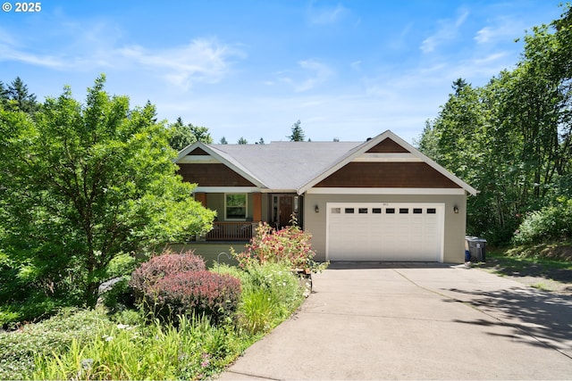 862 NW Edgewood Pl, Albany, OR 97321 - view of front of property with driveway, an attached garage, and covered porch