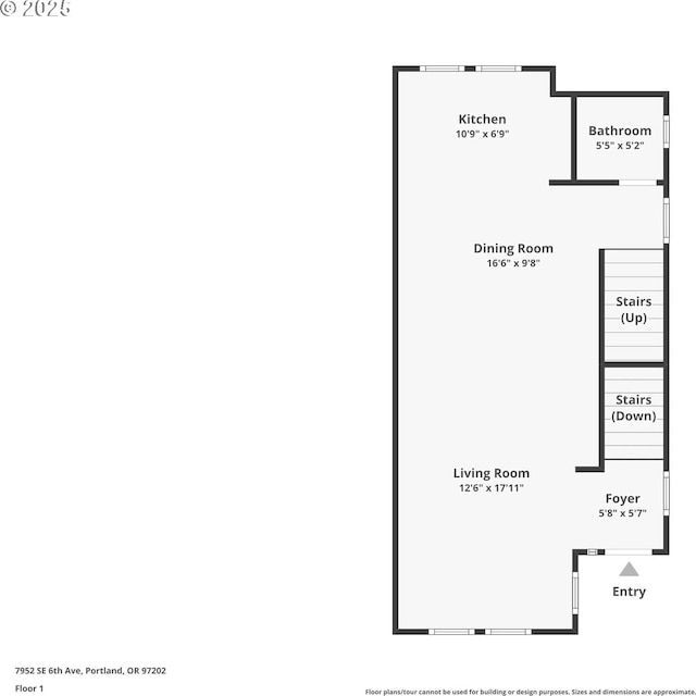7952 SE 6th Ave, Portland, OR 97202 - home floor plan