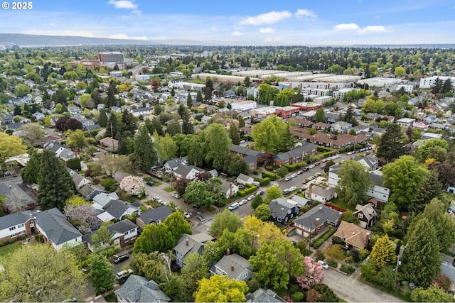 bird's eye view featuring a residential view