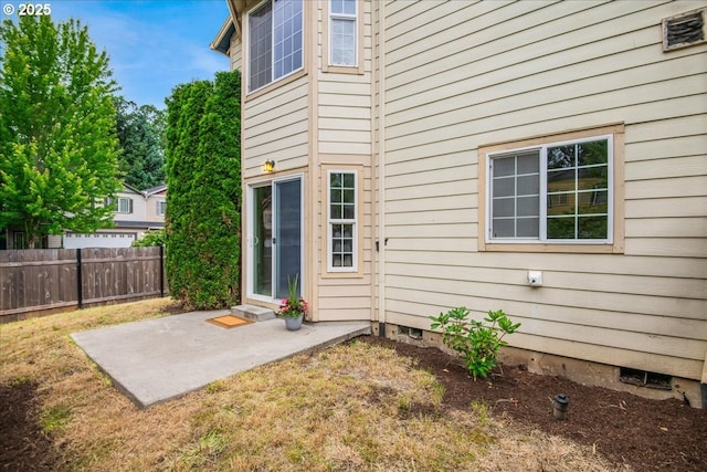 1988 NE 54th Way, Hillsboro, OR 97124 - back of property with crawl space and a patio area