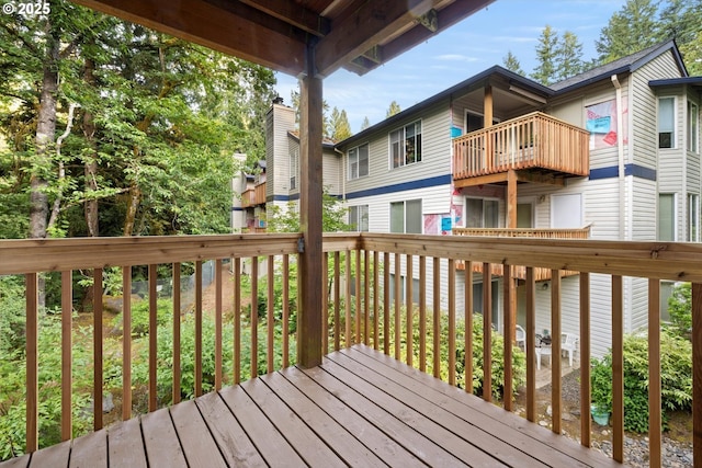 5130 SW Multnomah Blvd Unit H, Portland, OR 97219 - view of deck