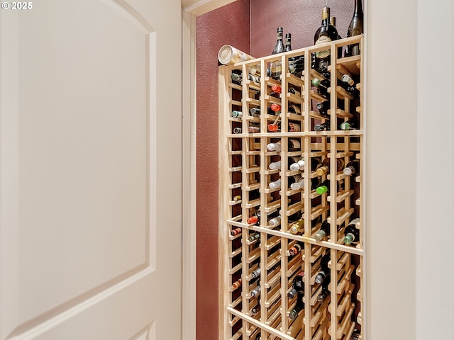 view of wine room