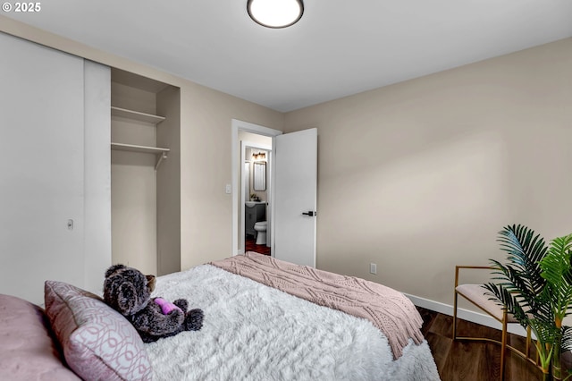 5414 SE 97th Ave, Portland, OR 97266 - bedroom featuring a closet and wood finished floors