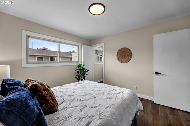 5414 SE 97th Ave, Portland, OR 97266 - bedroom with dark wood-style floors and baseboards