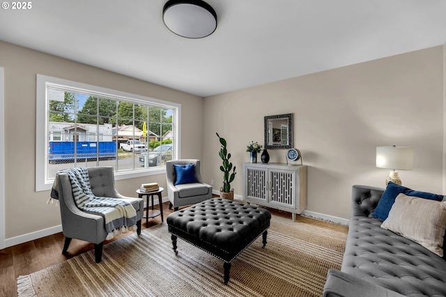 5414 SE 97th Ave, Portland, OR 97266 - living area featuring baseboards and wood finished floors