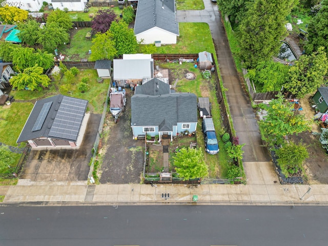 aerial perspective of suburban area