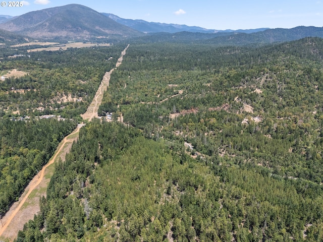 160 Holton Creek Rd, Kerby, OR 97531 - drone / aerial view of a heavily wooded area and mountains