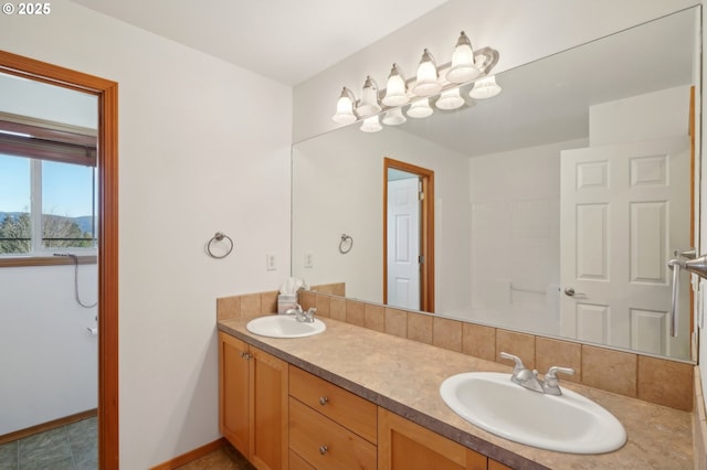 bathroom with vanity