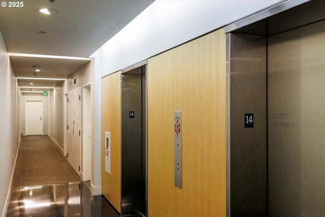 corridor with elevator