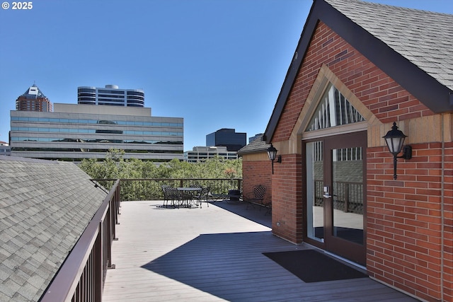 1500 SW Park Ave, Portland, OR 97201 - wooden deck featuring outdoor dining space