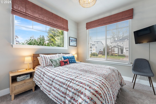 bedroom with carpet flooring