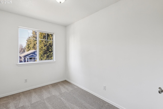 view of carpeted empty room