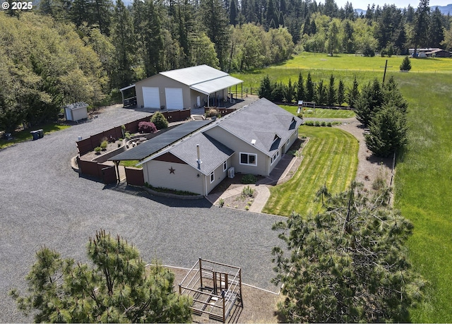 aerial view with a view of trees